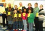 Distribuion of Dictionaries at Grandview Elementary. Representative students